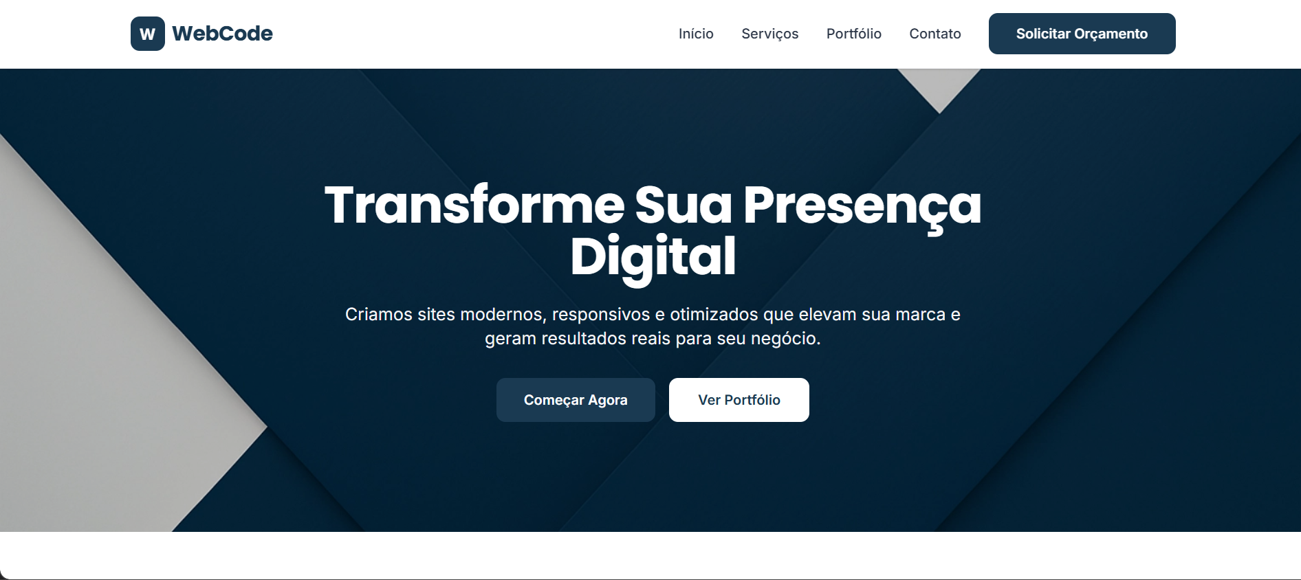 site corporativo webcode
